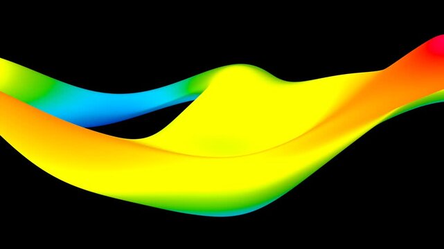 colorful abstract form (seamless loop)