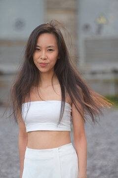 Pretty young asian woman