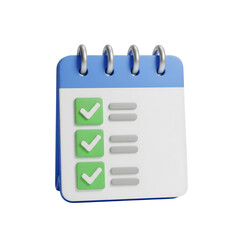 Calendar with Task Completion: An illustrated close-up of a calendar, each page showing checked task-boxes, signifying progress, goals, and productivity.