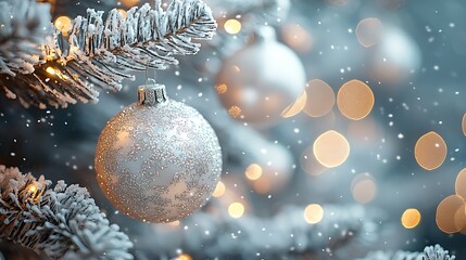 Detailed View Elegant Silver Baubles High Resolution Picture