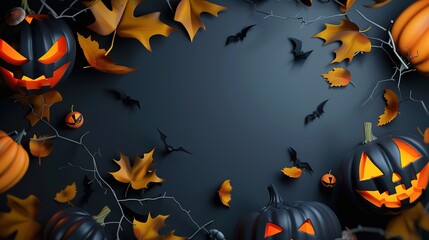 Versatile High-Resolution Halloween Party Invitation Background – Ideal for Adult Halloween Bashes, Kids’ Costume Parties, Witch-Themed Gatherings & Spooky Soirées. Features Festive Elements: Glowing 