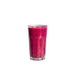 Vibrant Dragon Fruit Smoothie: A refreshing glass of pink smoothie made from exotic dragon fruit, showcasing the natural beauty and tropical flavor.