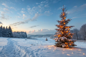 snowman in the forest