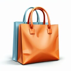the AI Image Generator, Colorful Shopping Bags Isolated