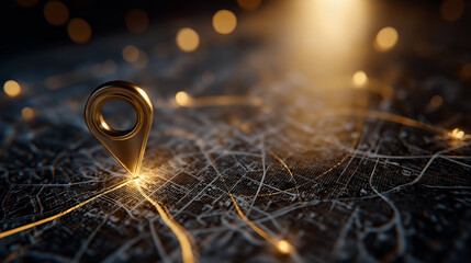Navigation Compass: A golden navigation compass, radiating guidance amidst a network of intricate lines and illuminating dots, symbolizes direction, journey, and the pursuit of goals.
