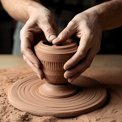 The dense, sticky texture of clay makes it ideal for sculpture and crafts.