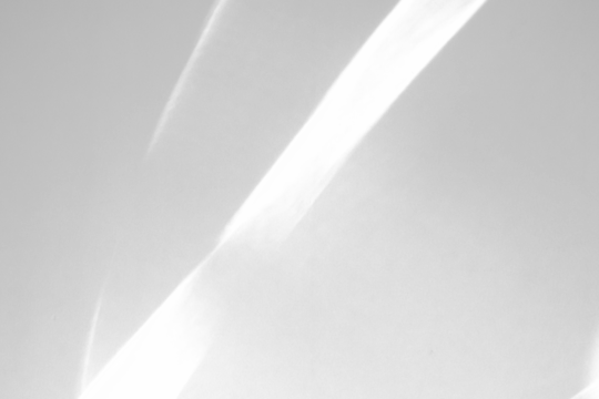 Abstract shadow drop on white wall background overlay mockup effect