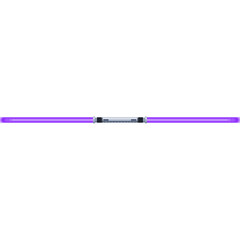 Two Glowing Purple Laser Swords Crossed on a White Background with Metallic Hilt Accents Featuring a Futuristic Sci-Fi Combat Weapon Design