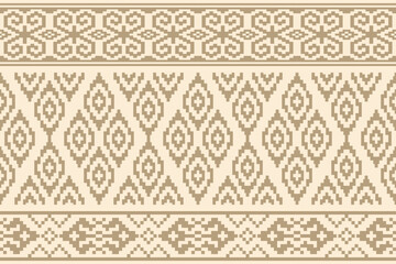 Ethnic geometric seamless pattern abstract pattern vector design for all types of printing and Textiles	