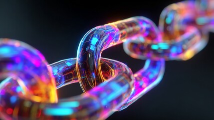 Blockchain Chain Pulse 3DCG/ブロックチェーン脈動3DCG1