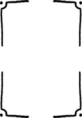 Hand Drawn Whimsical Frame, Wedding Border Doodle Frame Illustration