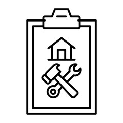 House building project icon