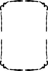 Hand Drawn Whimsical Frame, Wedding Border Doodle Frame Illustration