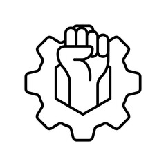 Obraz premium Labour symbol icon