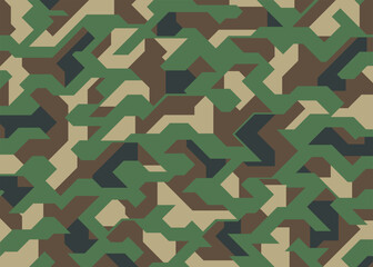 Abstract Geo camouflage pattern background. Vector illustration art backdrop
