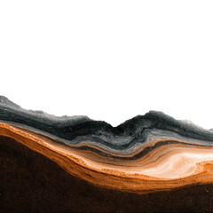 Creative abstract design modern digital minimalist view isolated on transparent background