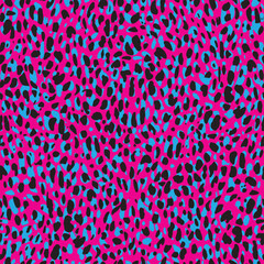 Cheetah skin seamless pattern design. Animal print vector illustration background. Wildlife fur skin design illustration for web, home decor, fashion, surface, graphic design