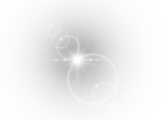 Bright gray PNG with radiant beams and sparkling flares. Luminous highlights create elegant subtle energy and dynamic visuals. Perfect for digital design, abstract visuals, or modern compositions.