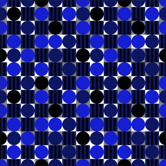 Seamless abstract pattern with geometric shapes