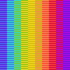 Seamless striped pattern in rainbow colors