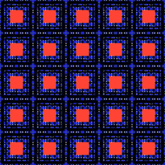 Seamless abstract pattern with geometric shapes