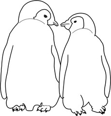  아기펭귄 빙하동물