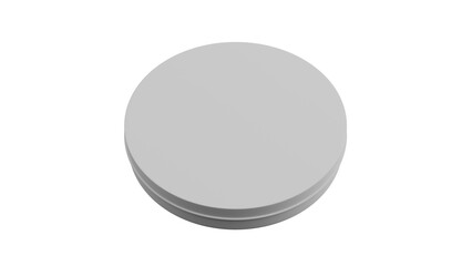 3D Render a white toilet seat with a lid and a white cover