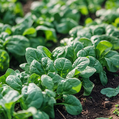 green lettuce in the garden