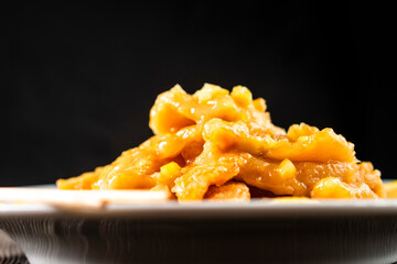 Crispy Lemon Chicken with Sweet and Sour Lemon Sauce - Chinese Style. Chinese cuisine. Food concepts.