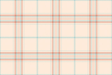 Japanese tartan textile background, ragged seamless check plaid. Tape pattern vector texture fabric in light and antique white colors.