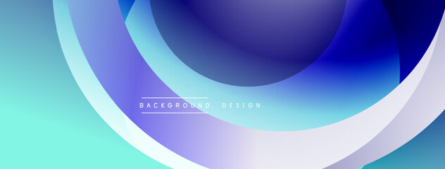 Abstract flowing shapes, blue hues, gradient background. Modern design element, smooth curves, dynamic composition.