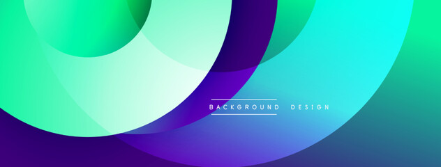 Abstract flowing shapes, vibrant colors blend. Gradient design creates dynamic visual effect. Modern background suitable for various projects.