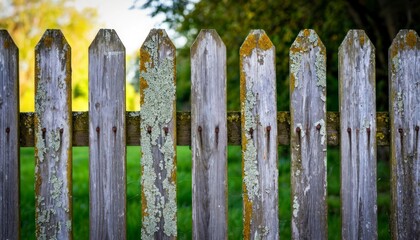 Old Wooden Fence with Rotten Planks &mdash; Rustic Countryside Texture