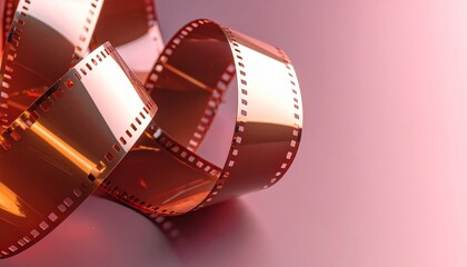 Dramatic film strip detail with vibrant color and dynamic composition