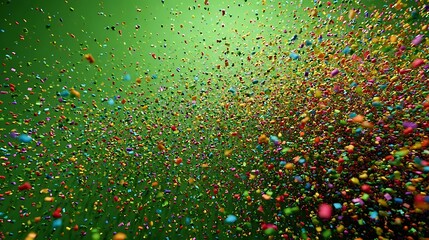 Celebration background with flying confetti art