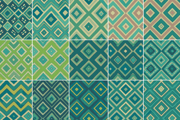 Adobe Illustrator Artwork  geometrical contrast colour textile designs