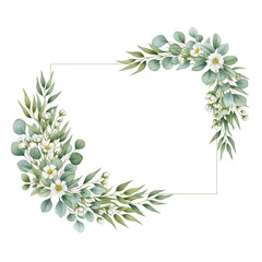 Obraz premium Floral Frame Elegance