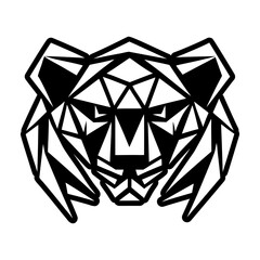 A filled style icon representing a cougar face