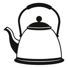 Kettle Icon — Tea and Kitchen Equipment Vector Illustration