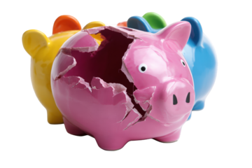 Broken piggy bank (3)