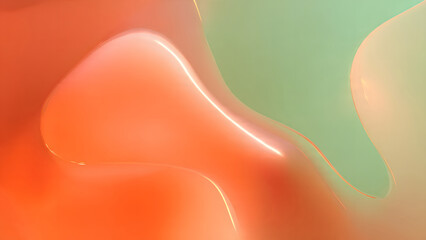 Abstract flowing organic shapes with soft gradient colors