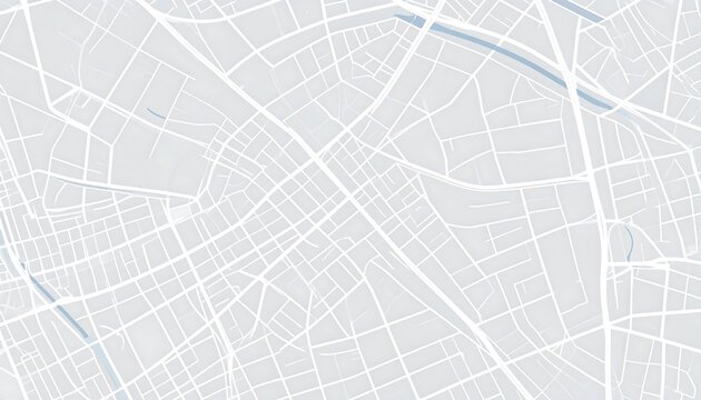 Stylized, simplified street grid layout in shades of grey and white