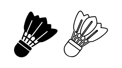 Obraz premium Badminton shuttlecock icon with transparent background