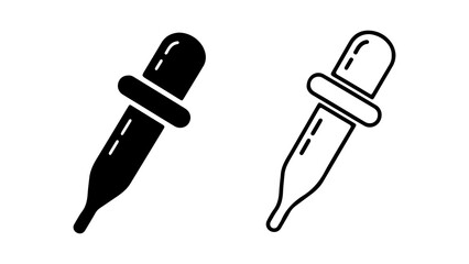 Dropper icons with transparent background