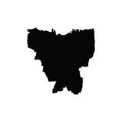 jakarta map silhouette. indonesia country map