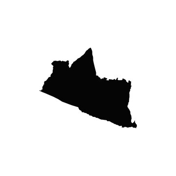 yogyakarta map silhouette. indonesia country map