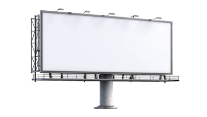 Blank billboard, digitally rendered