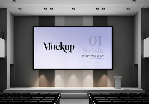 Screen Mockup Corporate Hall 