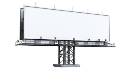 Blank billboard against a dark background (2)