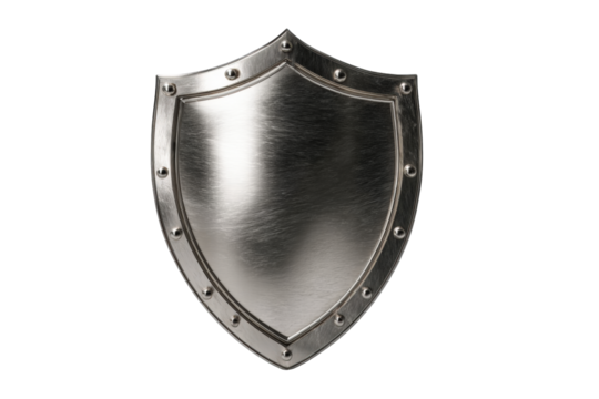 Polished metal shield